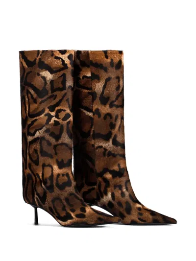 Le Silla 80mm Bella Boots In Brown