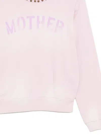 Mother The Camper Pullover Sweatshirt In Pink