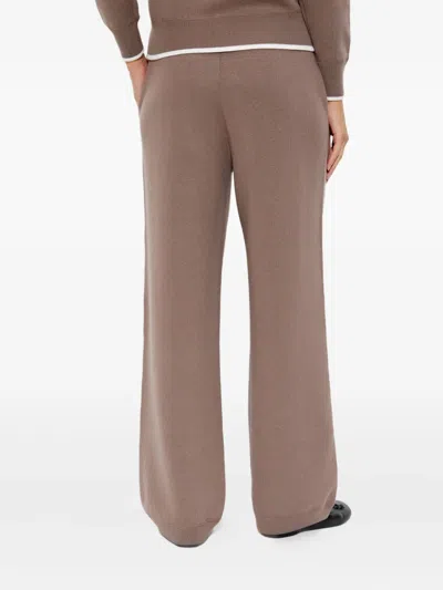 Kenzo Drawstring Logo-patch Trousers In Neutral