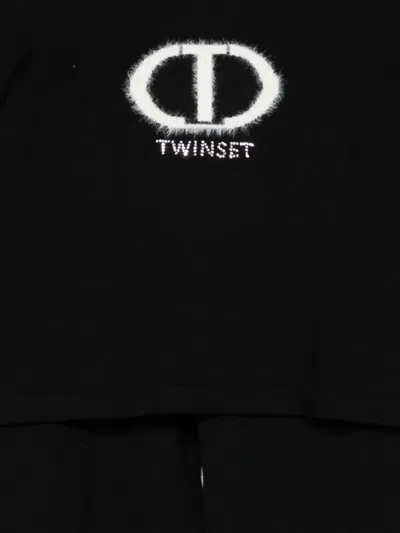 Twinset Logo-detailing Tracksuit In Black
