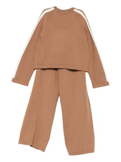 Twinset Logo-detailing Tracksuit In Brown