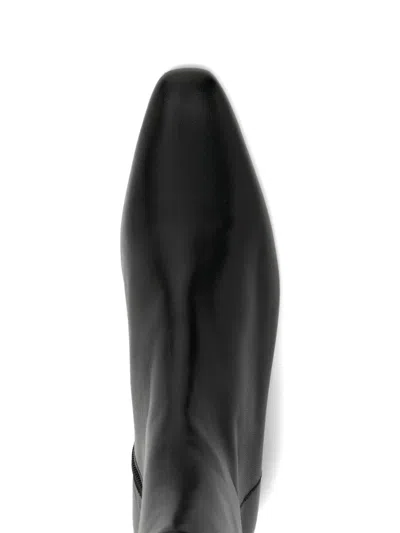 Staud 20mm Wally Flat Ankle Boot In Black