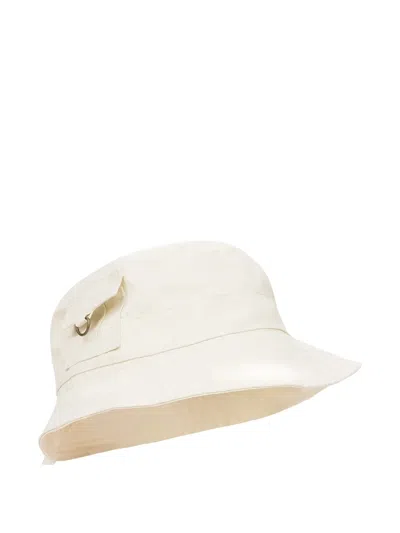 Aimé Leon Dore Off-white Pocket Bucket Hat In White