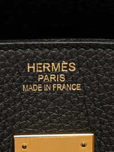 Pre-owned Hermes 2015 Togo Birkin Retourne 35 Handbag In Gray