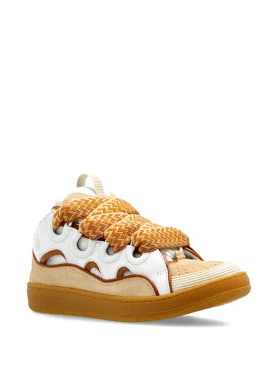 Lanvin Chunky Sole Cut-out Sneakers In Neutral