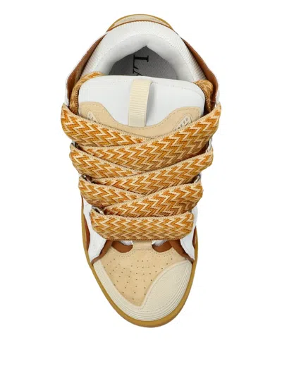 Lanvin Chunky Sole Cut-out Sneakers In Neutral