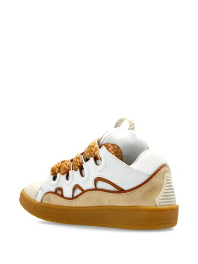 Lanvin Chunky Sole Cut-out Sneakers In Neutral