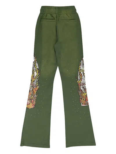 Who Decides War Drawstring Track Pants In Green