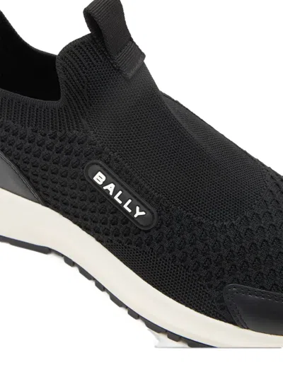 Bally Logo-patch Sneakers In Black