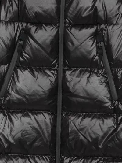 Peuterey Tailored Black Coat With Structured Design In Black