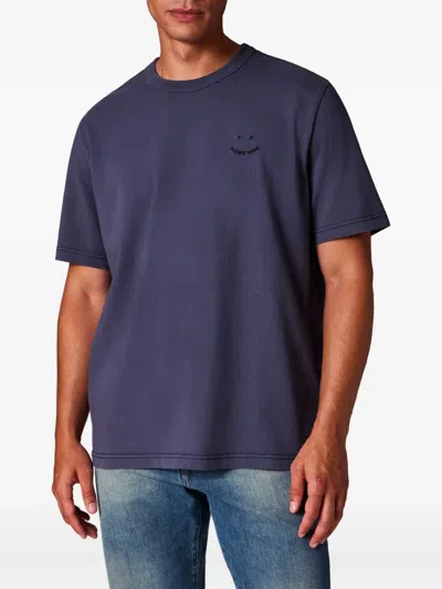 Ps By Paul Smith Ps Paul Smith Grey Cotton T-shirts In Blue