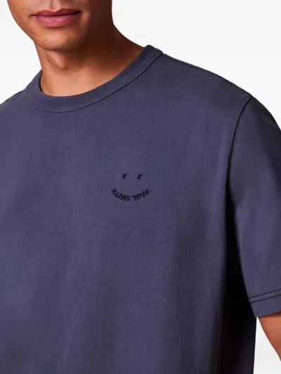Ps By Paul Smith Ps Paul Smith Grey Cotton T-shirts In Blue
