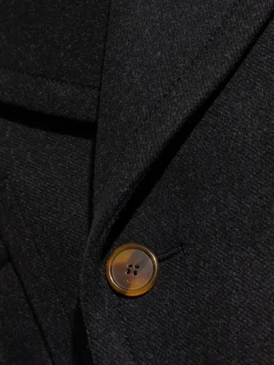 Lanvin Double-breasted Button Jacket In Black