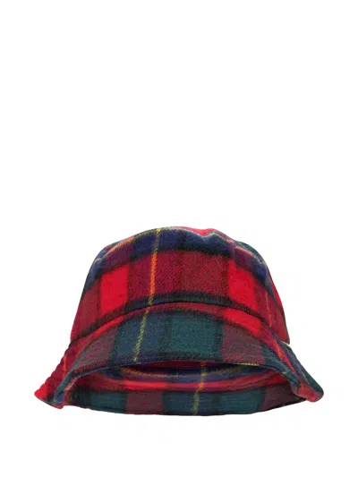 Aimé Leon Dore Plaid Wool Bucket Hat In Multi