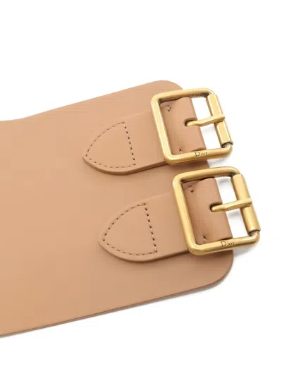 Pre-owned Dior 2020s D-lace Corset Belt In Neutral