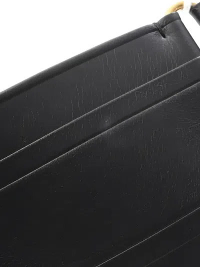 Pre-owned Dior 2020s Double-buckle Leather Waist Belt In Black