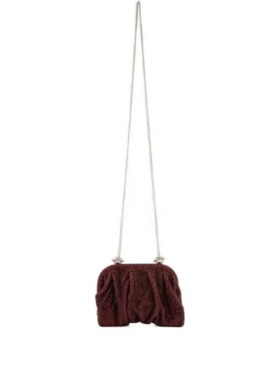 Benedetta Bruzziches Benendetta Bruzziches Venus La Petite Clutch In Burgundy