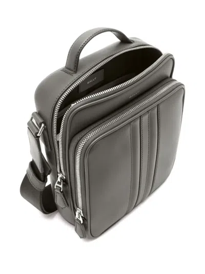 Bally Mythos Zip Leather Shoulder Bag In Green