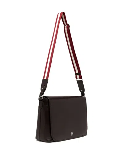 Bally Ray Leathershoulder Bag In Black