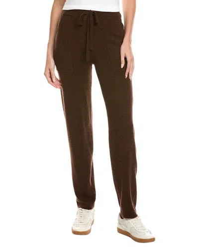 Kier + J Wool & Cashmere-blend Pant In Brown