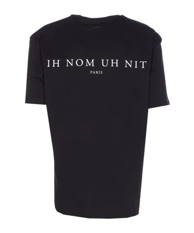 Ih Nom Uh Nit Graphic Print Crewneck Short Sleeve T-shirt In Black