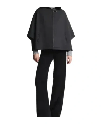 Fay 3-in-1 Double-sided Wool And Cashmere Cape In Black
