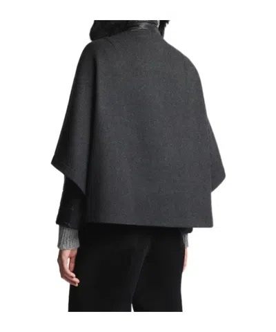 Fay 3-in-1 Double-sided Wool And Cashmere Cape In Black