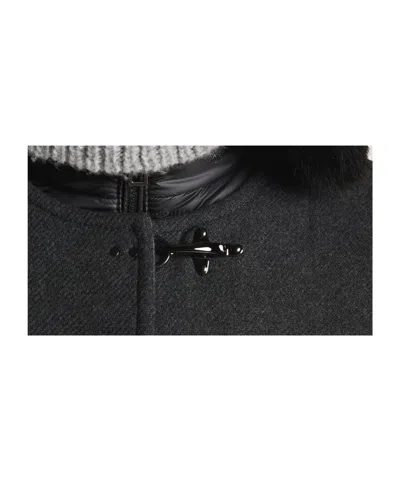 Fay 3-in-1 Double-sided Wool And Cashmere Cape In Black