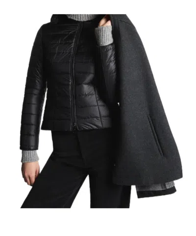 Fay 3-in-1 Double-sided Wool And Cashmere Cape In Black