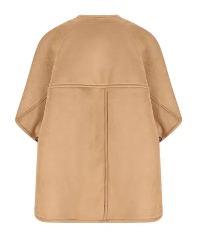 Max Mara Zaza Button-up Coat In Brown