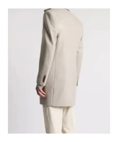 Fay Double Coat In Wool And Cashmere Cloth In Neutral