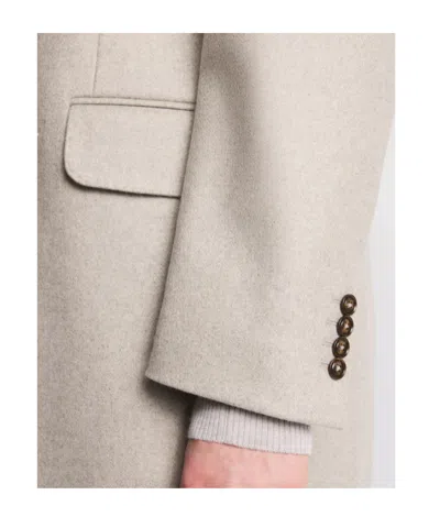 Fay Double Coat In Wool And Cashmere Cloth In Neutral