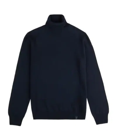 Fay High-collar Turtleneck Sweater In Blue
