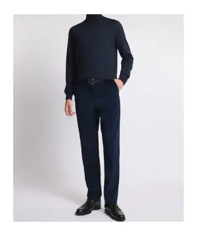 Fay High-collar Turtleneck Sweater In Blue