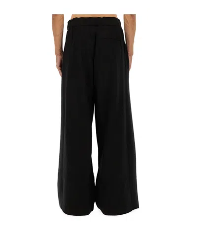 Dries Van Noten Wide-leg Trousers Back Pocket In Neutral