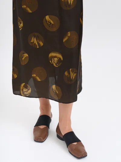 Uma Wang Printed Maxi Dress Sleeveless Design In Multi