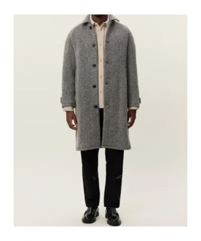 Les Deux Michael Single-breasted Coat In Gray