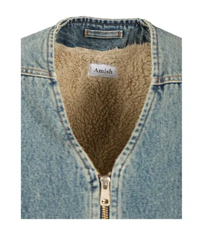 Amish Denim Vest Jeans Blue In Blue
