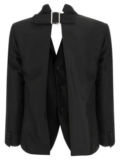Comme Des Garçons Jacket Comme Des Garcons Woman Color Black In Black
