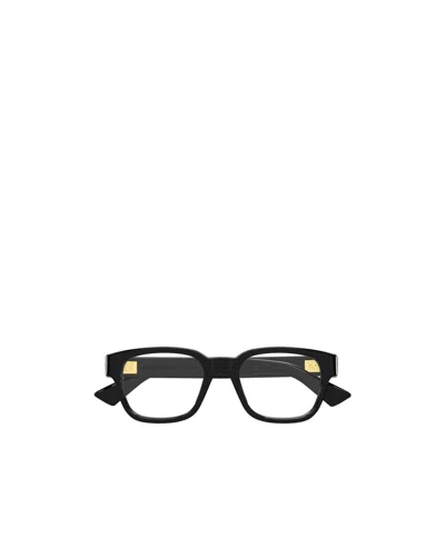 Bottega Veneta Eyewear Square Frame Glasses In Black