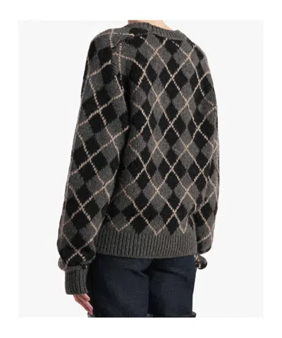 Khaite Pratt Oversize Argyle Plaid Cashmere Sweater In Multi