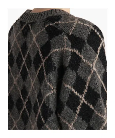 Khaite Pratt Oversize Argyle Plaid Cashmere Sweater In Multi