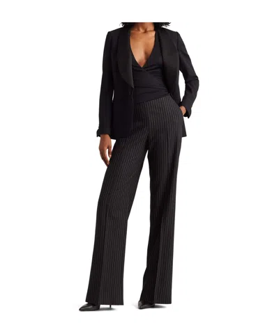 Ralph Lauren Single-breasted Tuxedo Jacket In Black