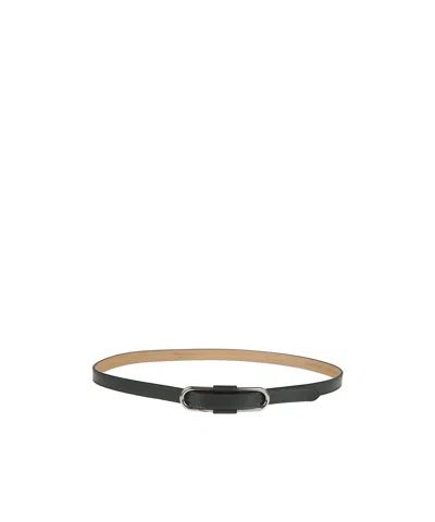 Ralph Lauren Collection Loop Buckle Belt In Black