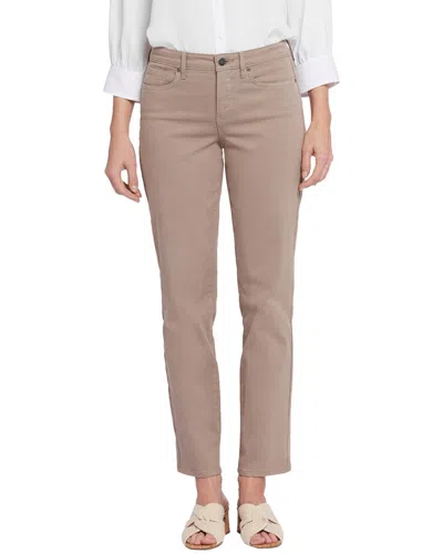 Nydj Petite Emma Saddlewood Slender Jean In Brown