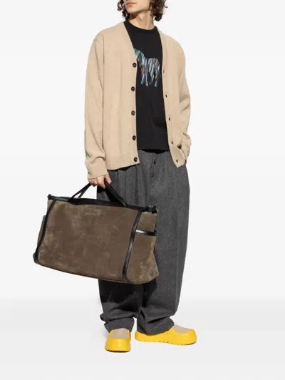 Ps By Paul Smith Ps Paul Smith V-neck Knitted Cardigan In Brown