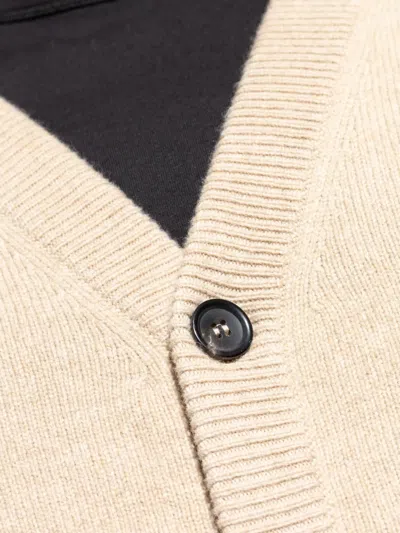 Ps By Paul Smith Ps Paul Smith V-neck Knitted Cardigan In Brown