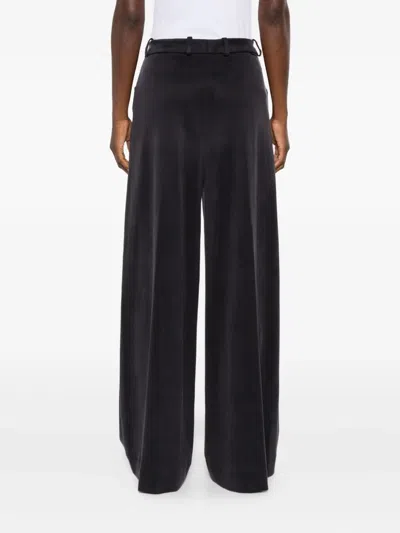 Rrd Pleated Palazzo Trousers In Black