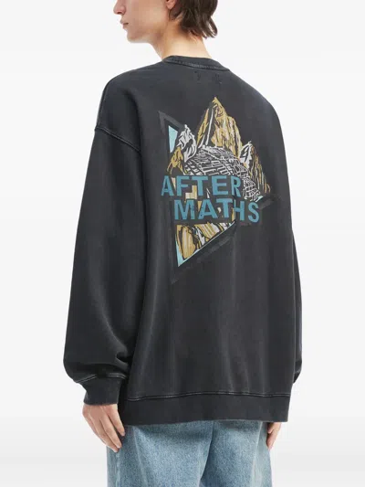 Aftermaths Graphic Print Sweatshirt In Black