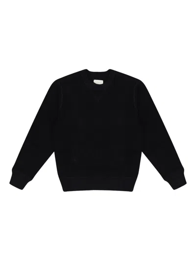 Aimé Leon Dore Waffle Crew-neck Sweater In Black